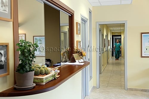 La reception dell'Ospedale